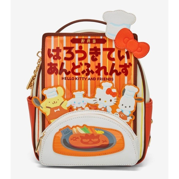 NEW Sanrio Hello Kitty and Friends Bento Box Mini Backpack Artsy Food‎ - Picture 2 of 5